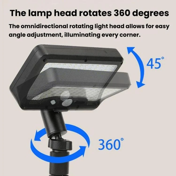 Octopus Style Solar Motion Sensor Waterproof Light Outdoor Smart Courtyard Light, Spec: Warm Light Wight - Image 6