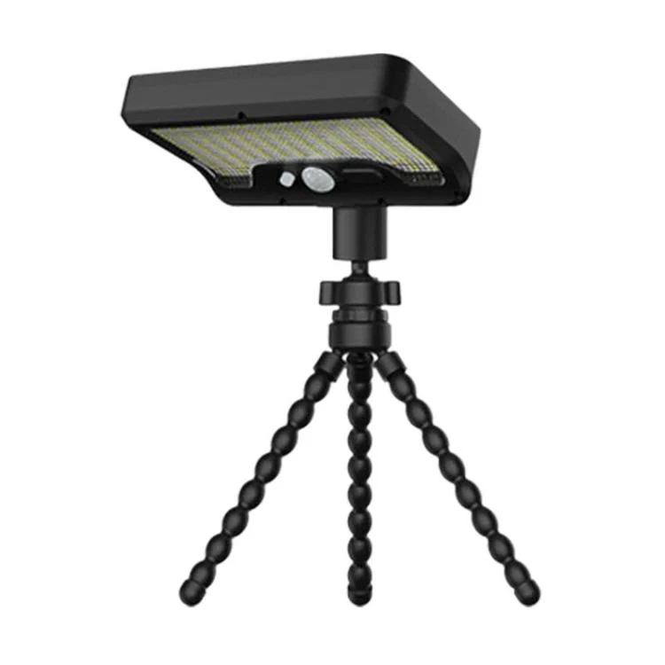 Octopus Style Solar Motion Sensor Waterproof Light Outdoor Smart Courtyard Light, Spec: White Light Black