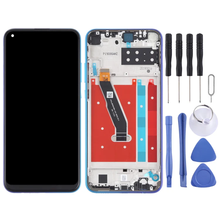 OEM LCD Screen for Honor Play 4T Digitizer Full Assembly With Frame(Blue) - Image 2
