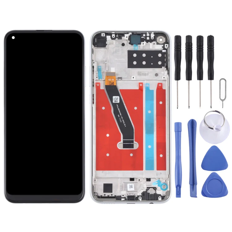 OEM LCD Screen for Honor Play 4T Digitizer Full Assembly With Frame(Silver) - Image 2
