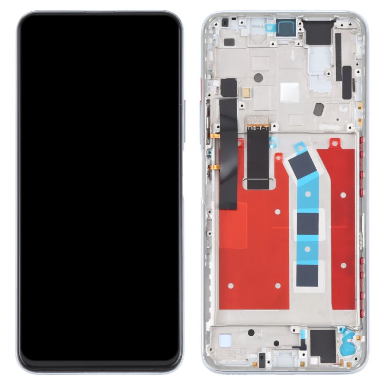 OEM LCD Screen for Honor X10 Pro Digitizer Full Assembly with Frame(Silver) - Image 3
