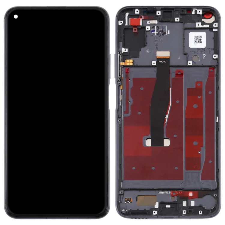 OEM LCD Screen for Huawei Honor 20 Digitizer Full Assembly with Frame(Black) - Image 3