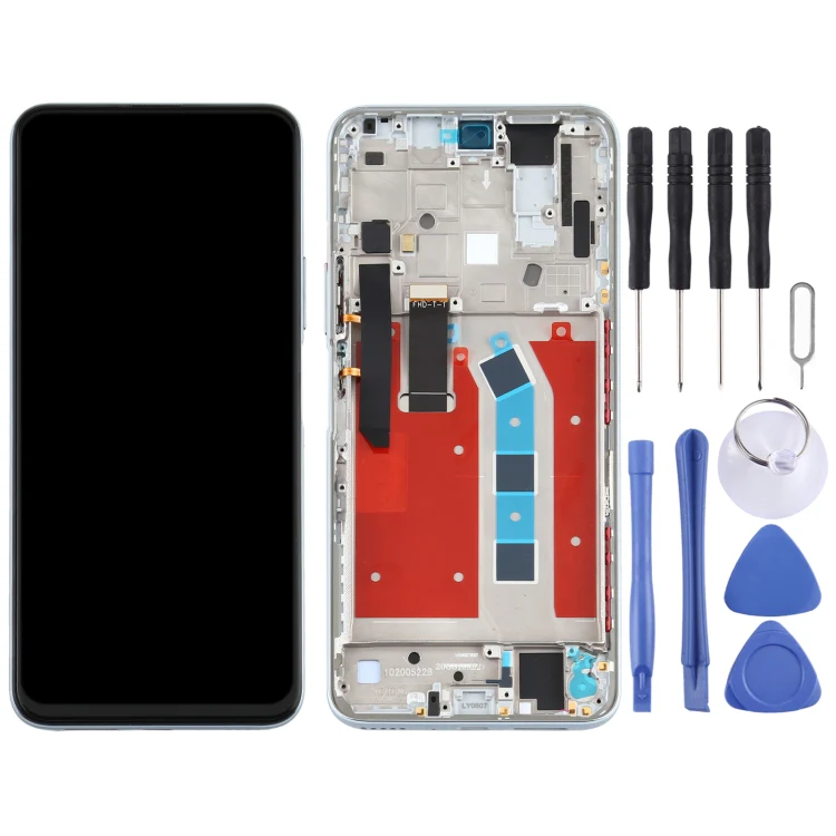 OEM LCD Screen for Huawei Honor X10 5G Digitizer Full Assembly with Frame(Silver) - Image 2