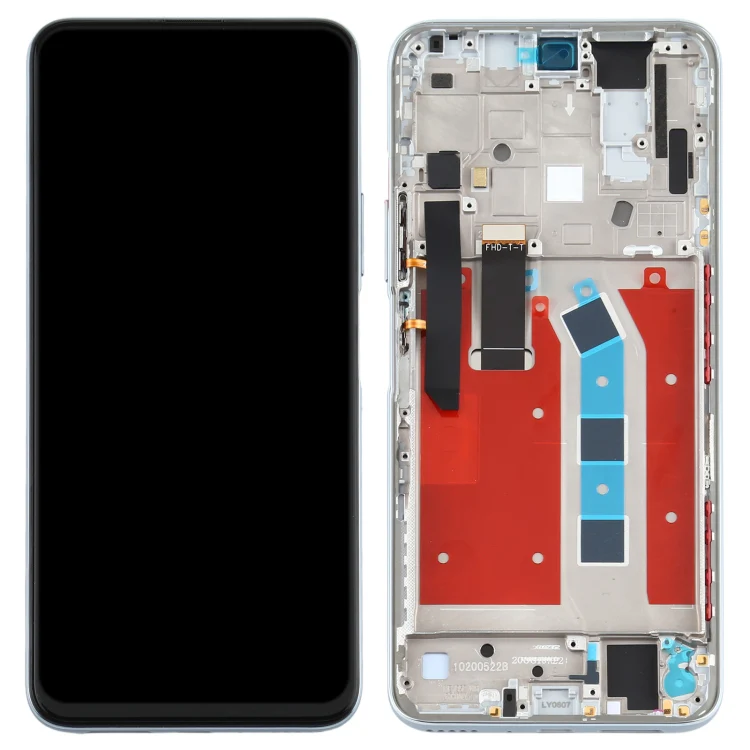 OEM LCD Screen for Huawei Honor X10 5G Digitizer Full Assembly with Frame(Silver) - Image 3