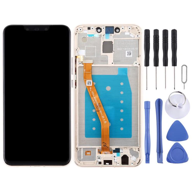OEM LCD Screen for Huawei Mate 20 Lite / Maimang 7 Digitizer Full Assembly with Frame (Gold) - Image 2