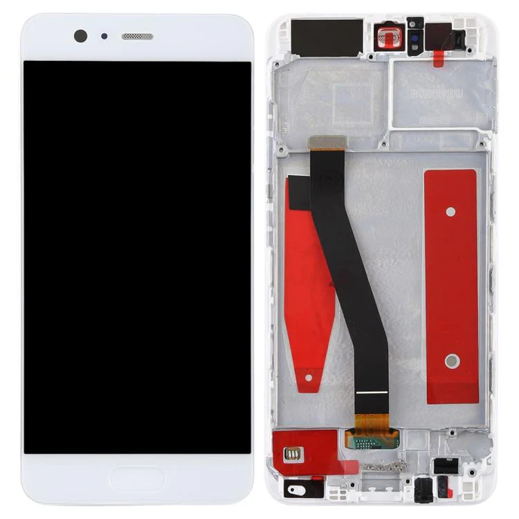 OEM LCD Screen for Huawei P10 Digitizer Full Assembly with Frame(White) - Image 3