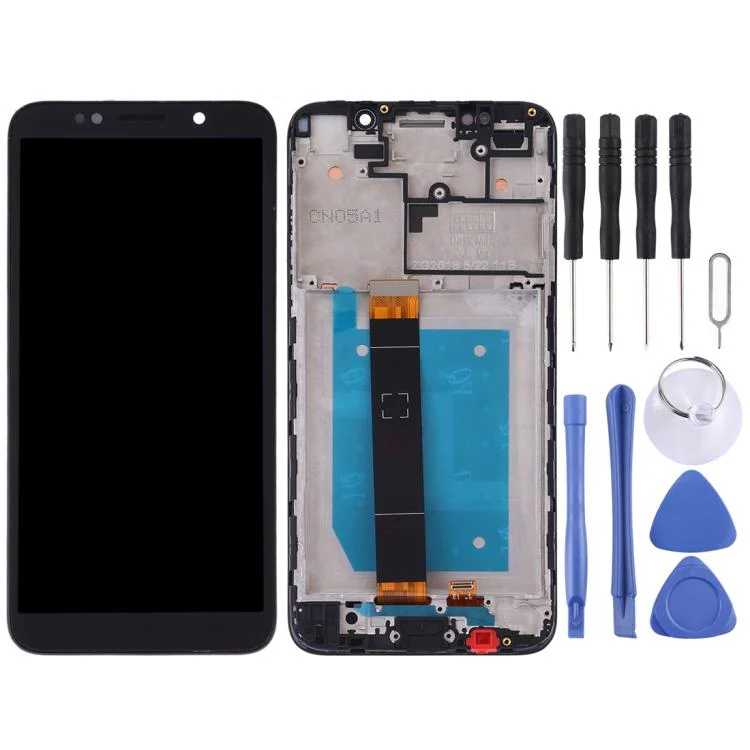 OEM LCD Screen for Huawei Y5 Prime (2018) Digitizer Full Assembly with Frame (Black) - Image 2