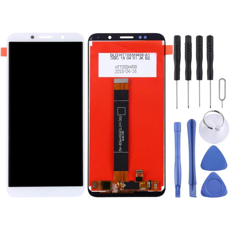 OEM LCD Screen for Huawei Y5 Prime (2018) with Digitizer Full Assembly (White) - Image 2