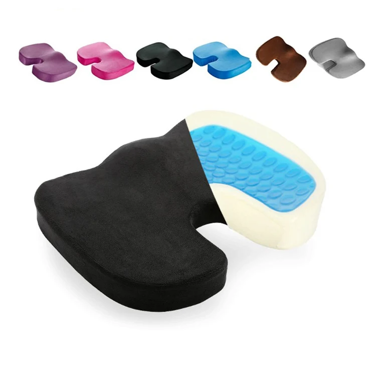 Office Gel Cushion Beauty Buttocks Anti-hemorrhoid Cushion(Mesh Fabric Gray) - Image 2