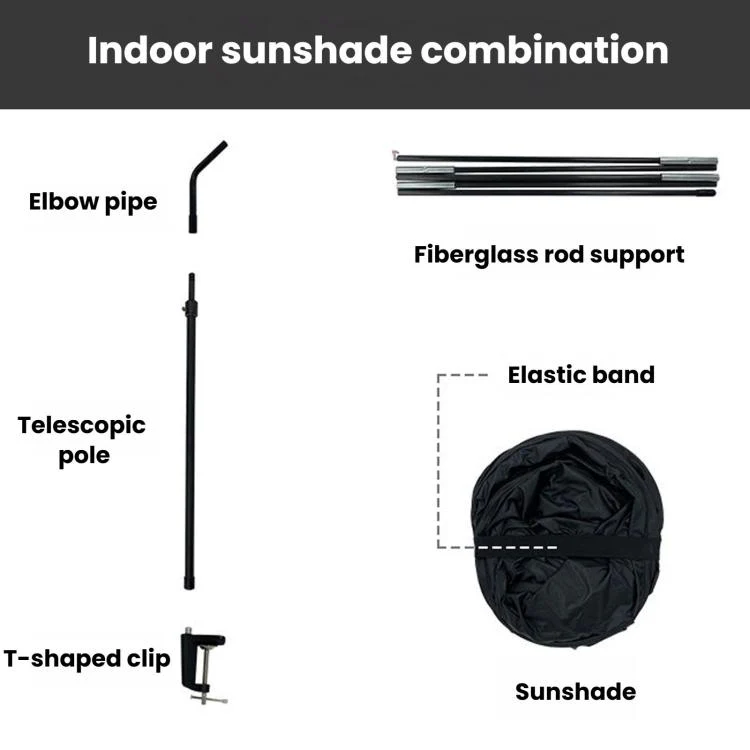 Office Sun Protection Privacy Shield Curtain Indoor Sun Blocker Preventing Direct Air-Condition Blows, Style: Long Red - Image 5