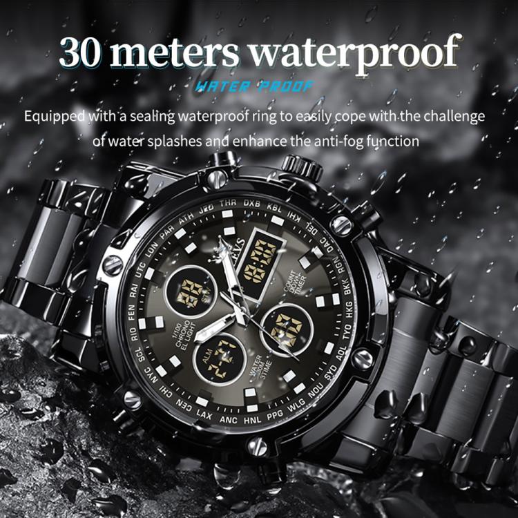 OLEVS 1106 Men Luminous Waterproof Smart Electronic Watch(Grey) - Image 4