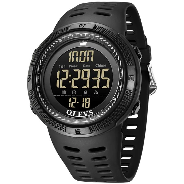 OLEVS 1109 Men Multifunctional Smart Sports Waterproof Electronic Watch(Black) - Image 2