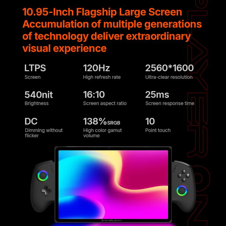 ONE-NETBOOK OneXPlayer X1 Air 10.95 inch Handheld Game Console, 32GB+1TB, Windows 11 Intel Core Ultra 5 228V(Black) - Image 16