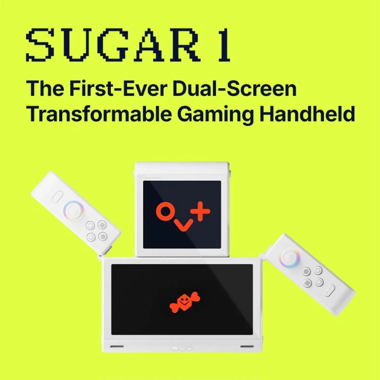 ONE-NETBOOK Sugar 1 Dual Screen Handheld Game Console, 16GB+512GB, Android 14 Snapdragon G3 Gen3(White) - Image 3