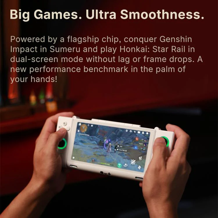 ONE-NETBOOK Sugar 1 Dual Screen Handheld Game Console, 16GB+512GB, Android 14 Snapdragon G3 Gen3(White) - Image 8