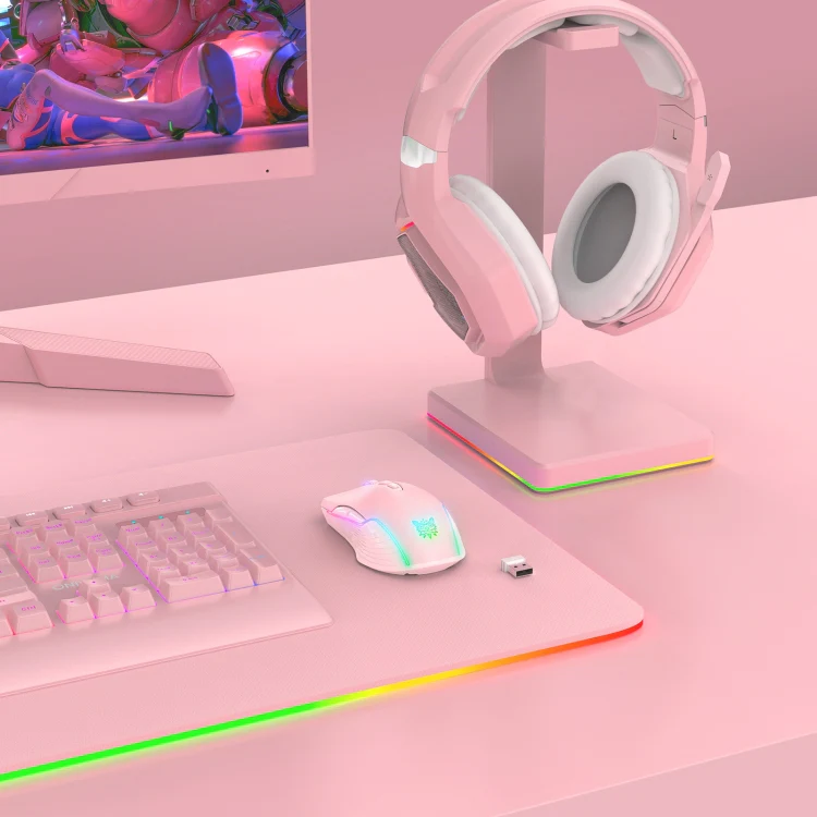 ONIKUMA CW905 2.4G RGB Lighting Wireless Mouse(Pink) - Image 7