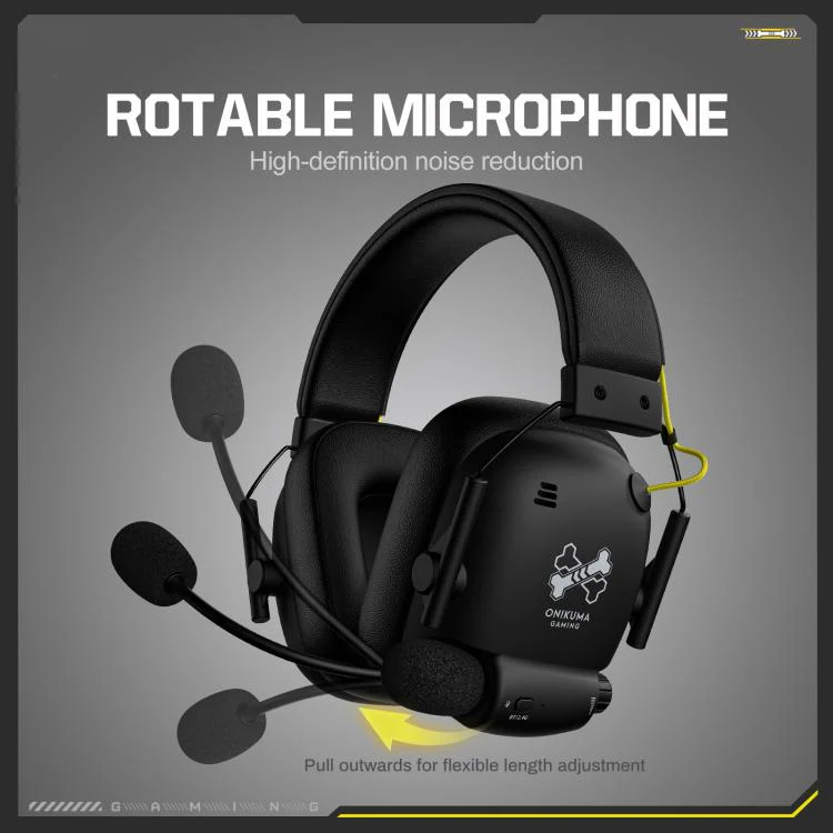 ONIKUMA GT888 Four-mode Bluetooth 2.4G Wired / Wireless Gaming Headset(Black) - Image 6