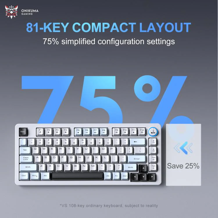 ONIKUMA MT501 Three-mode Silent Mechanical Keyboard - Image 9
