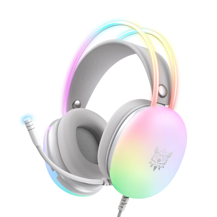 ONIKUMA X25 RGB Wired Gaming Headset(Grey)