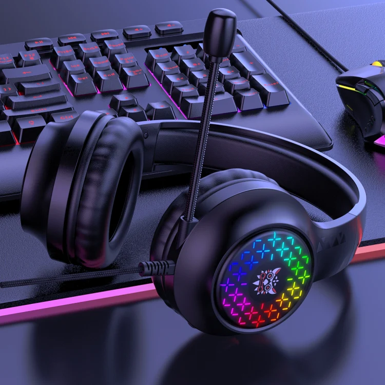 ONIKUMA X7 Pro USB + 3.5mm RGB Lighting Gaming Wired Headset(Black) - Image 7