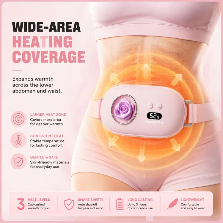OP4 Gardenia 3D Warming Waist Belt(Pink) - Image 9