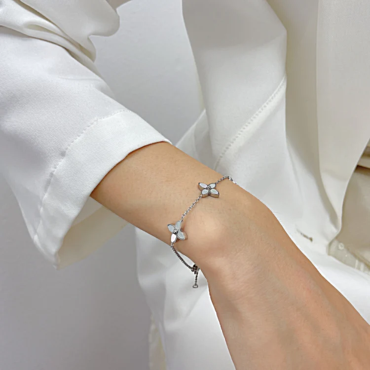 OPK 1400 Pearl Stainless Steel Bracelet, Color: Gold - Image 3