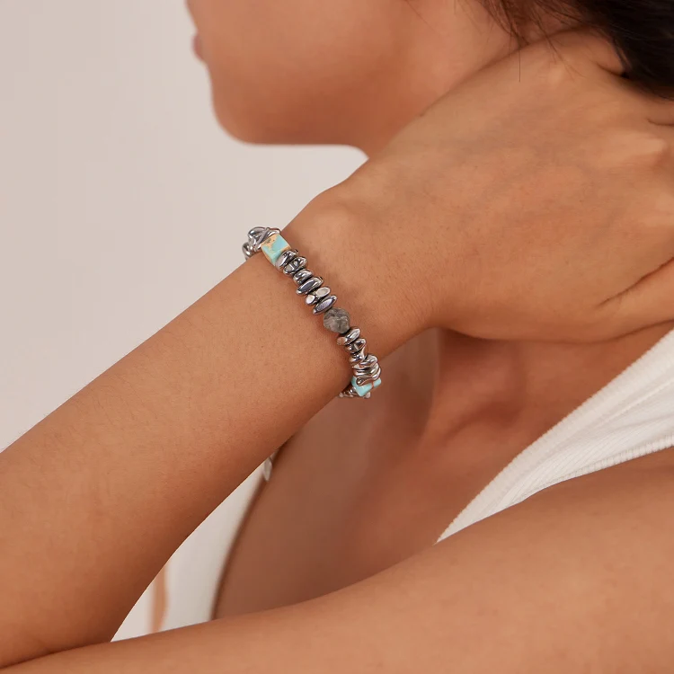 OPK GS1548 Personalized Splicing Stainless Steel Bracelet - Image 4