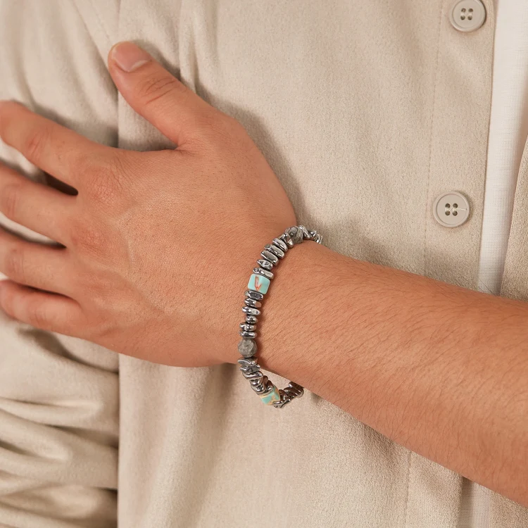 OPK GS1548 Personalized Splicing Stainless Steel Bracelet - Image 5