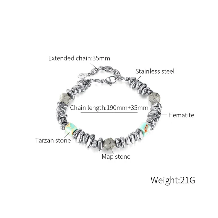 OPK GS1548 Personalized Splicing Stainless Steel Bracelet - Image 6