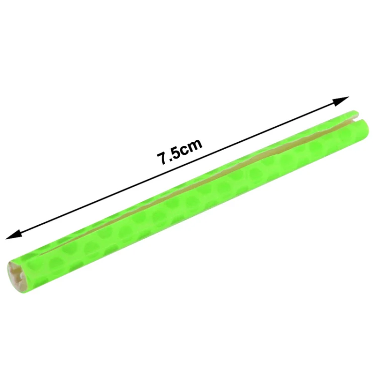 OQSPORT 12 PCS Bicycle Wheel Spoke Reflector Reflective Mount Clip Tube Warning Light Strip(Green) - Image 3