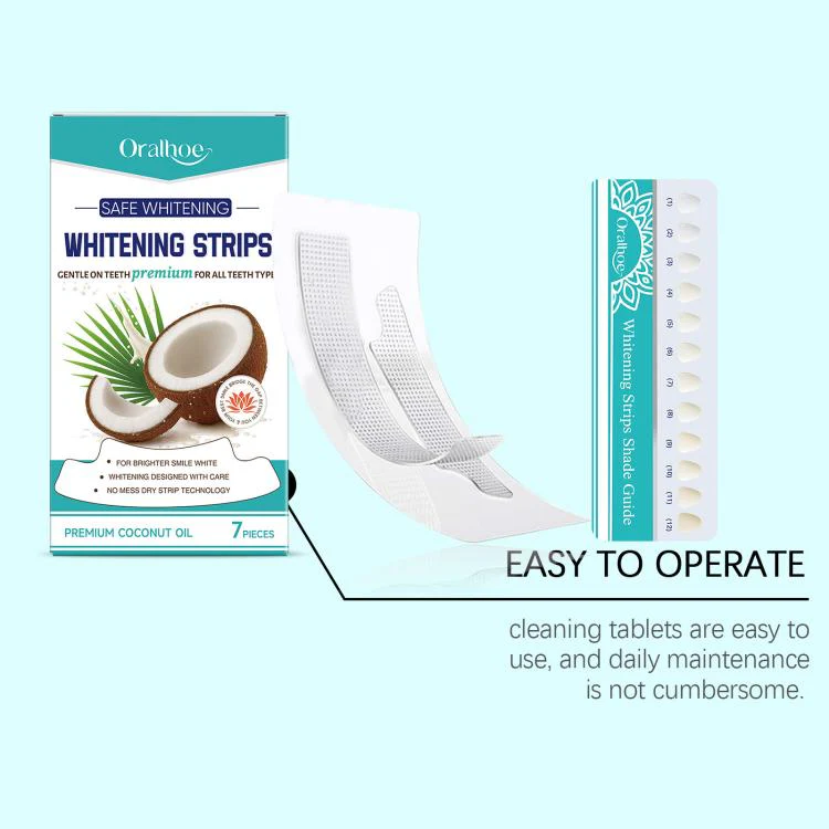 ORALHOE Fresh Oral Care Teeth Whitening Strips Set - Image 11