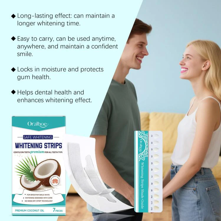 ORALHOE Fresh Oral Care Teeth Whitening Strips Set - Image 12