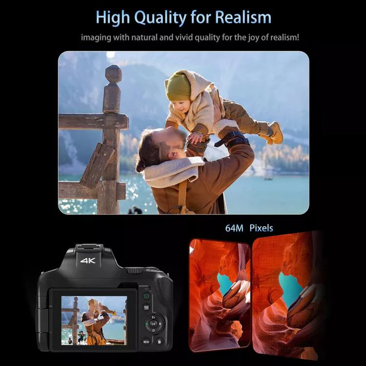Ordro 4K Ultra HD Rotating Screen Optical Zoom Digital Camera - Image 6