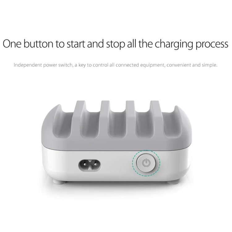 ORICO DUK-5P 40W 5 USB Ports Smart Charging Station with Stand, Plug:UK Plug(Black) - Image 10