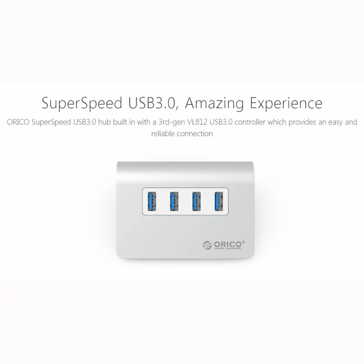 ORICO M3H4-V1 Aluminum Alloy 4 USB 3.0 Ports HUB - Image 4