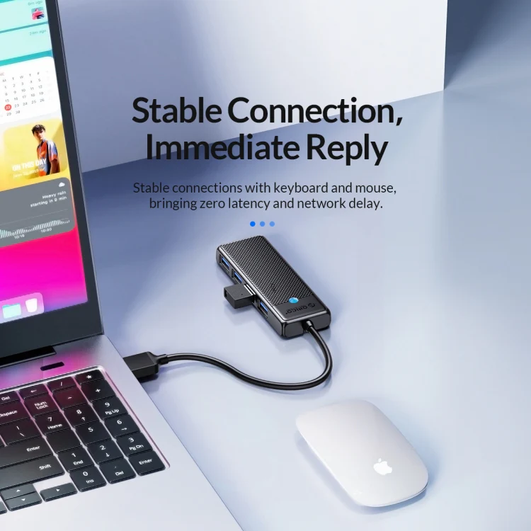 ORICO PAPW4A-U3 4 in 1 USB to USB Multi-function Docking Station HUB Adapter(Black) - Image 6