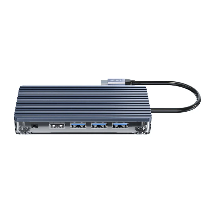 ORICO WB-11P 10 in 1 Type-C Transparent HUB - Image 3