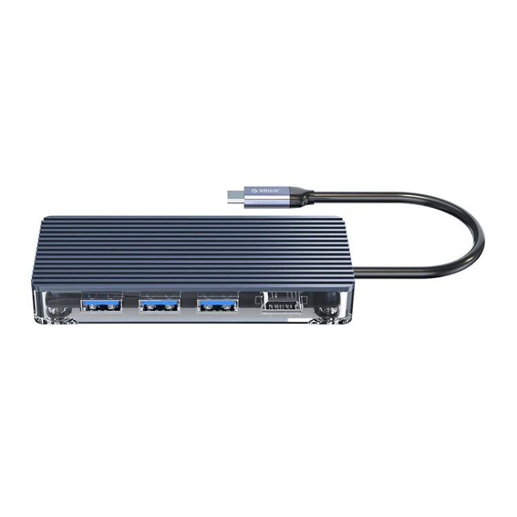 ORICO WB-8P 8-in-1 Type-C Transparent HUB - Image 3