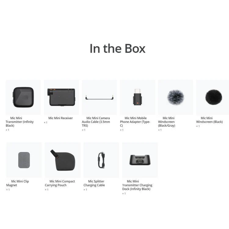 Original 1 TX + 1 RX For DJI Mic Mini - Image 8