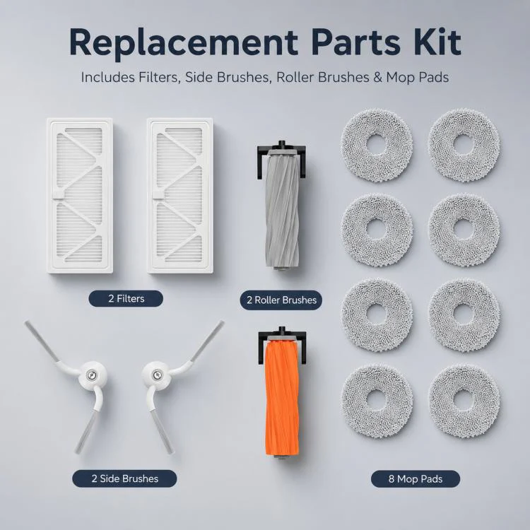 Original Cleaning Accessory Kit for DJI ROMO P2 / A2 Robot Vacuum Cleaner - Image 2