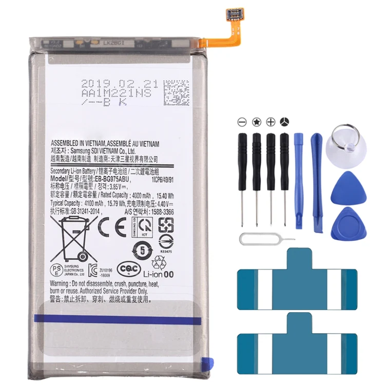 Original EB-BG975ABU for Samsung Galaxy S10+ Disassemble Li-ion Battery