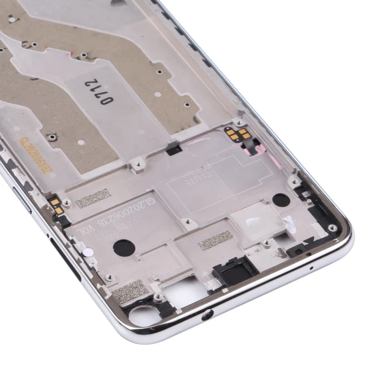 Original Front Housing LCD Frame Bezel Plate for TCL 10L / 10 Lite T770H, T770B (Silver) - Image 4