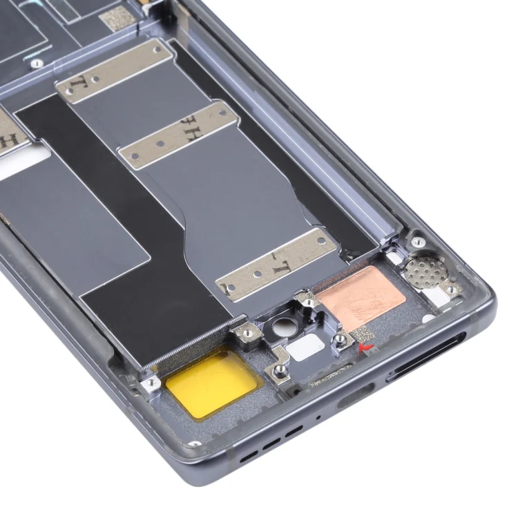 Original Front Housing LCD Frame Bezel Plate for TCL 20 Pro 5G (Black) - Image 5