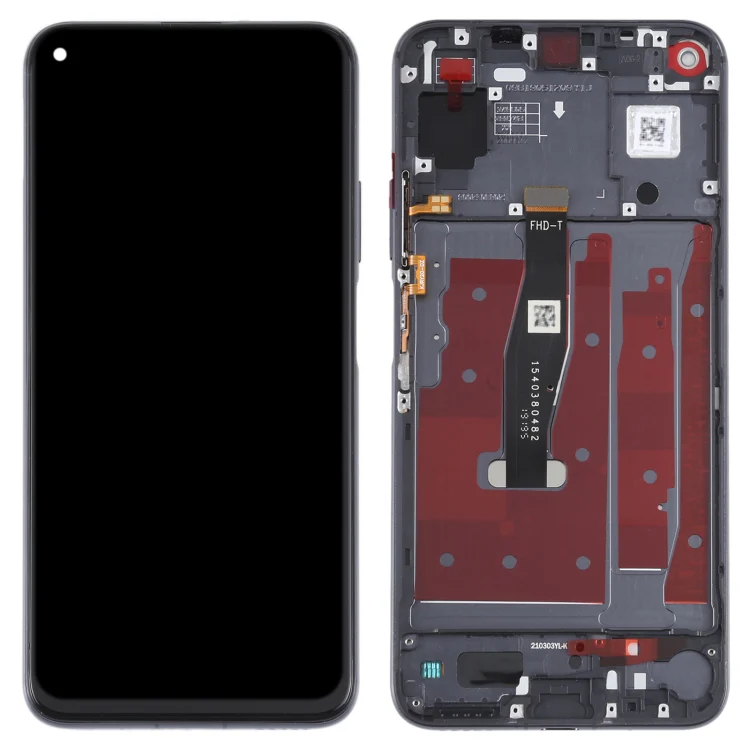 Original LCD Screen For Honor 20 / Huawei Nova 5T Digitizer Full Assembly with Frame(Black) - Image 2