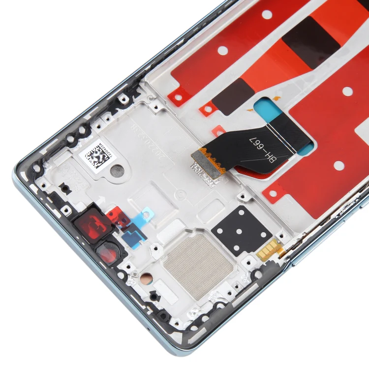 Original LCD Screen For Honor 70 Digitizer Full Assembly with Frame(Green) - Image 5