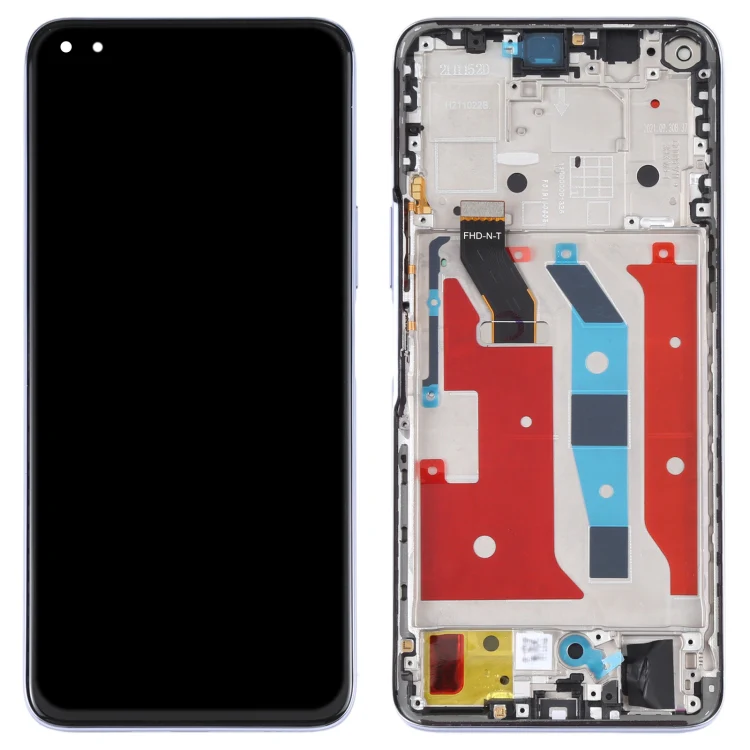 Original LCD Screen for Honor X20 Digitizer Full Assembly with Frame(Purple) - Image 2