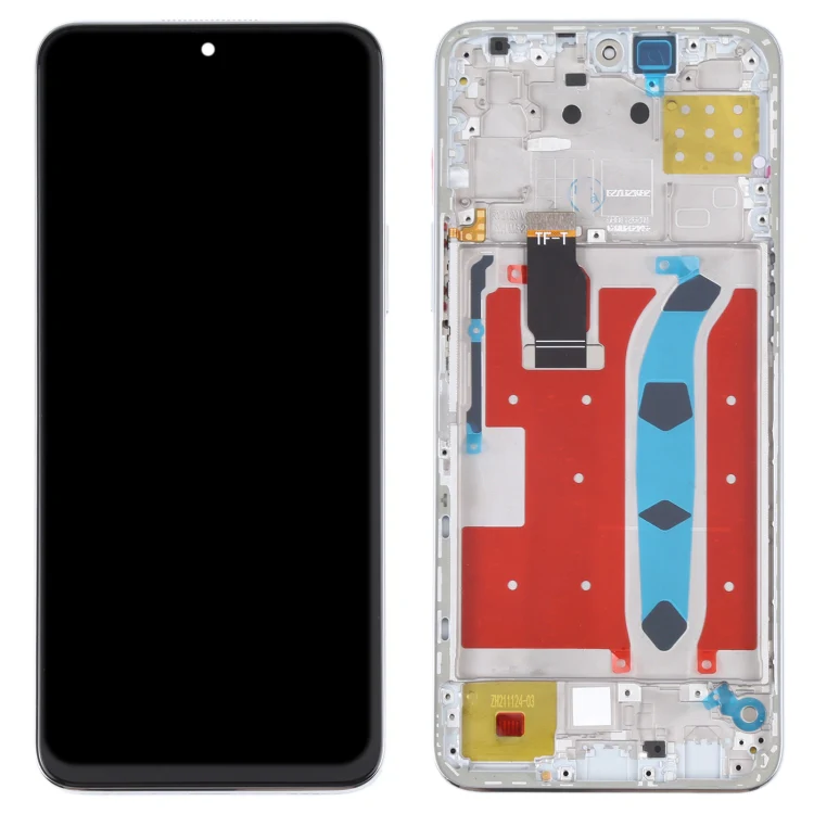Original LCD Screen for Honor X30i Digitizer Full Assembly with Frame(Silver) - Image 2