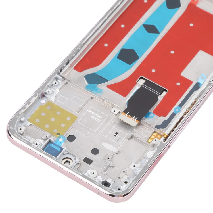Original LCD Screen for Honor X8 Digitizer Full Assembly with Frame(Pink) - Image 4