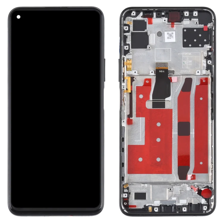 Original LCD Screen For Huawei Nova 7 SE / Honor 30S Digitizer Full Assembly with Frame(Black) - Image 2