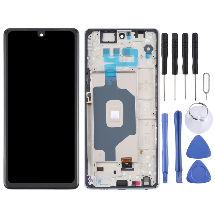 Original LCD Screen for LG Stylo 6 / K71 LMQ730TM LM-Q730TM LMQ730HA LM-Q730HA Digitizer Full Assembly with Frame (Silver) - Image 2